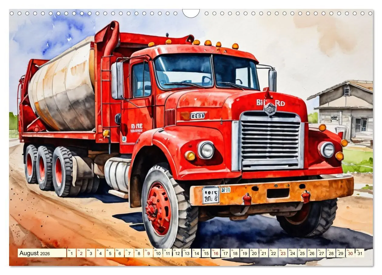Bild: 9783457388839 | Nostalgische Trucks (Wandkalender 2026 DIN A3 quer), CALVENDO...