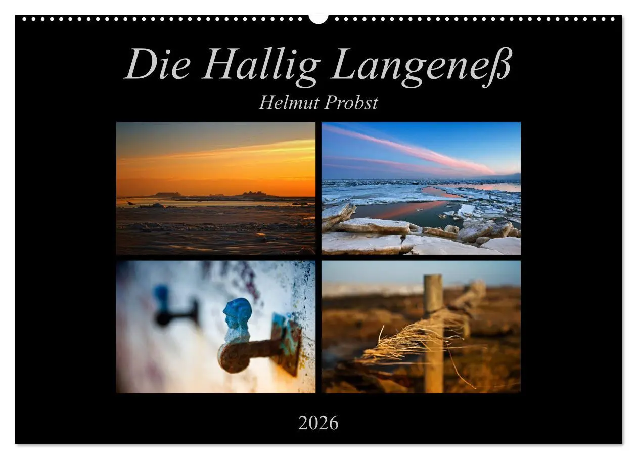 Cover: 9783516168839 | Die Hallig Langeneß (Wandkalender 2026 DIN A2 quer), CALVENDO...
