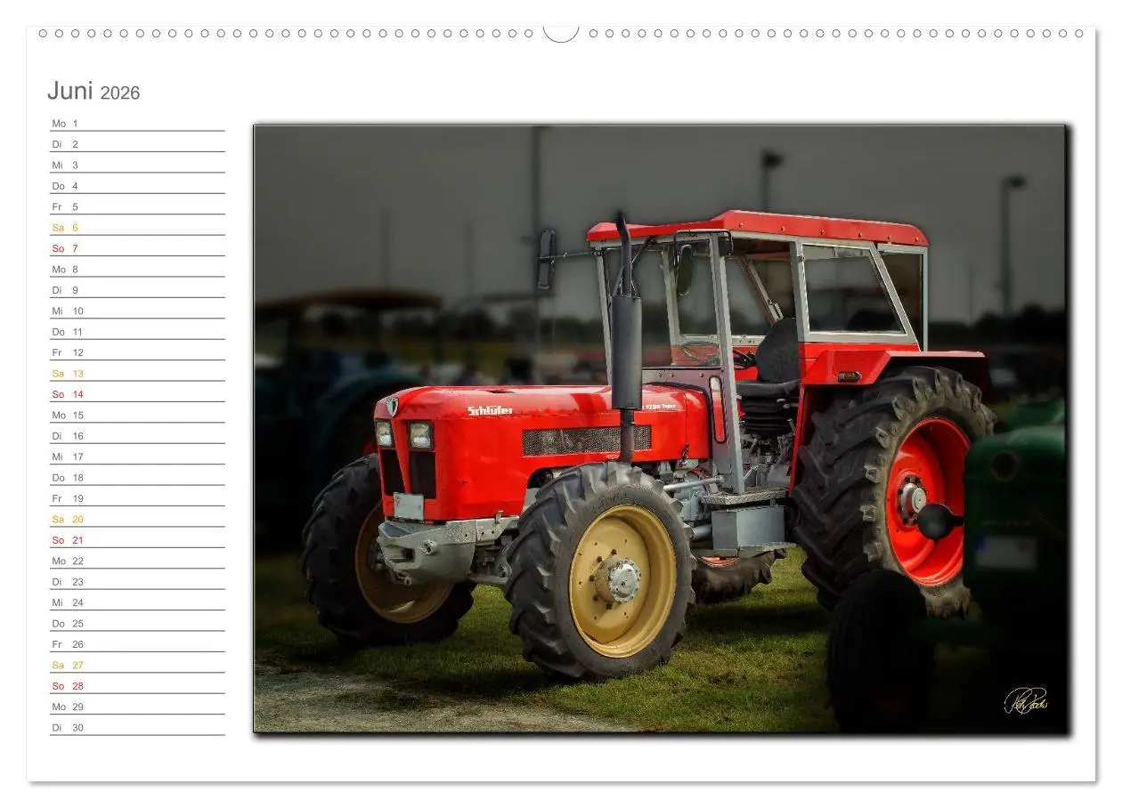 Bild: 9783516238839 | Oldtimer - geliebte Trecker (Wandkalender 2026 DIN A2 quer),...