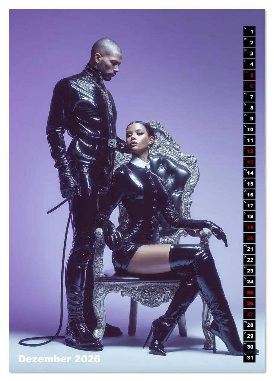Bild: 9783516618839 | Latex und Dominanz - The Purple Box (Wandkalender 2026 DIN A2...