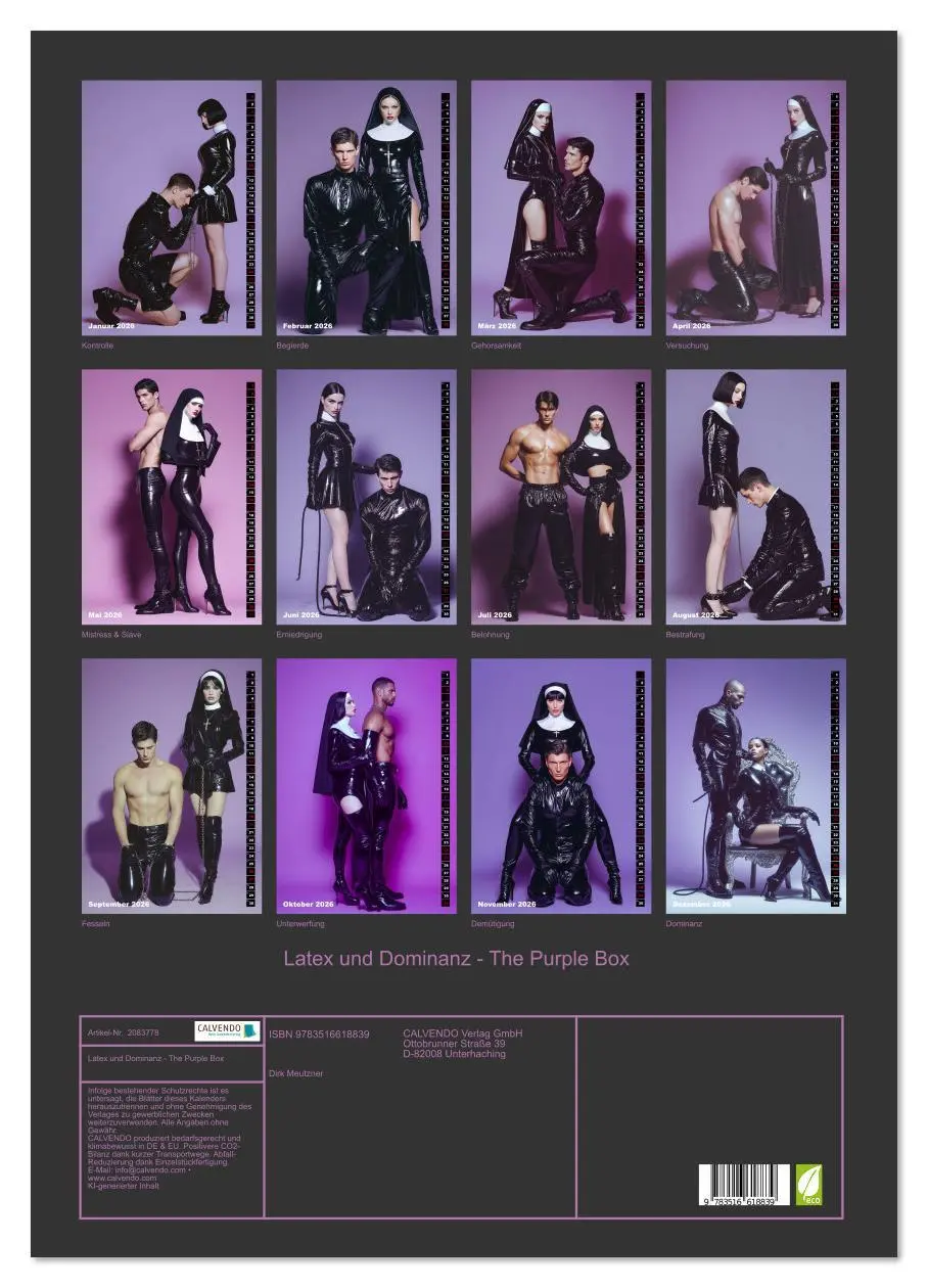 Bild: 9783516618839 | Latex und Dominanz - The Purple Box (Wandkalender 2026 DIN A2...