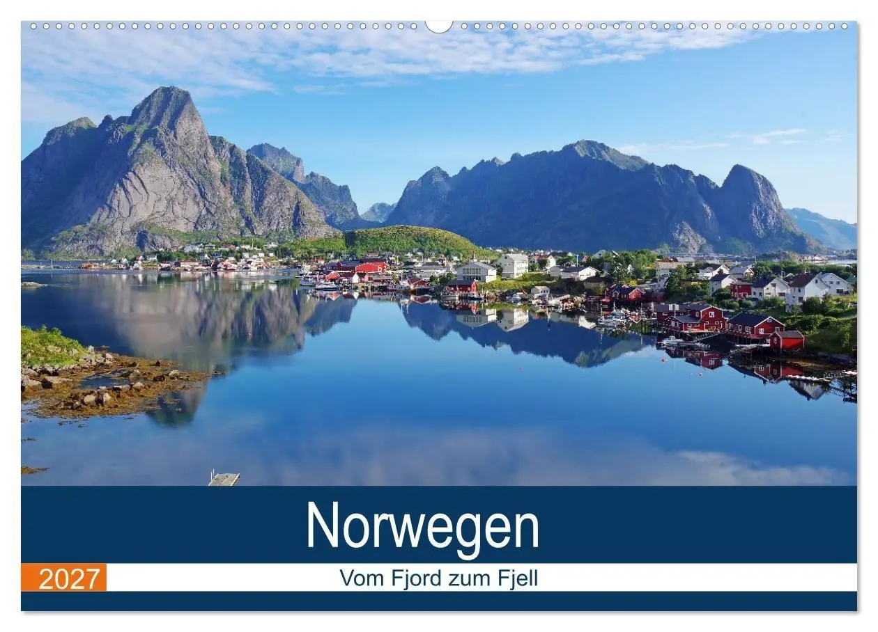 Cover: 9783594078839 | Norwegen 2027 - vom Fjord zum Fjell (Wandkalender 2027 DIN A2...
