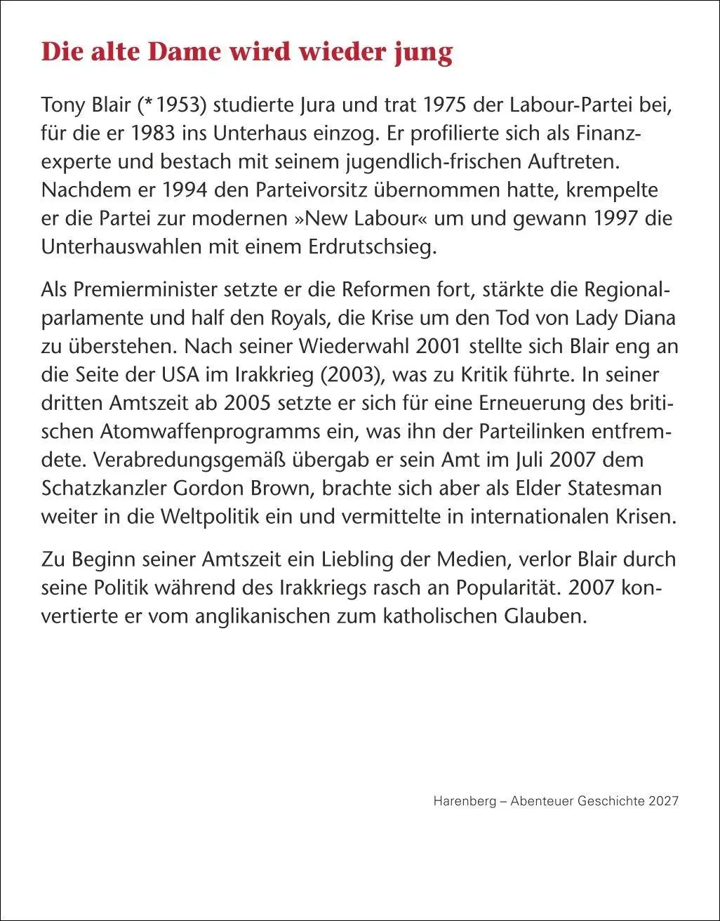 Bild: 9783840038839 | Abenteuer Geschichte Tagesabreißkalender 2027 - Menschen,...
