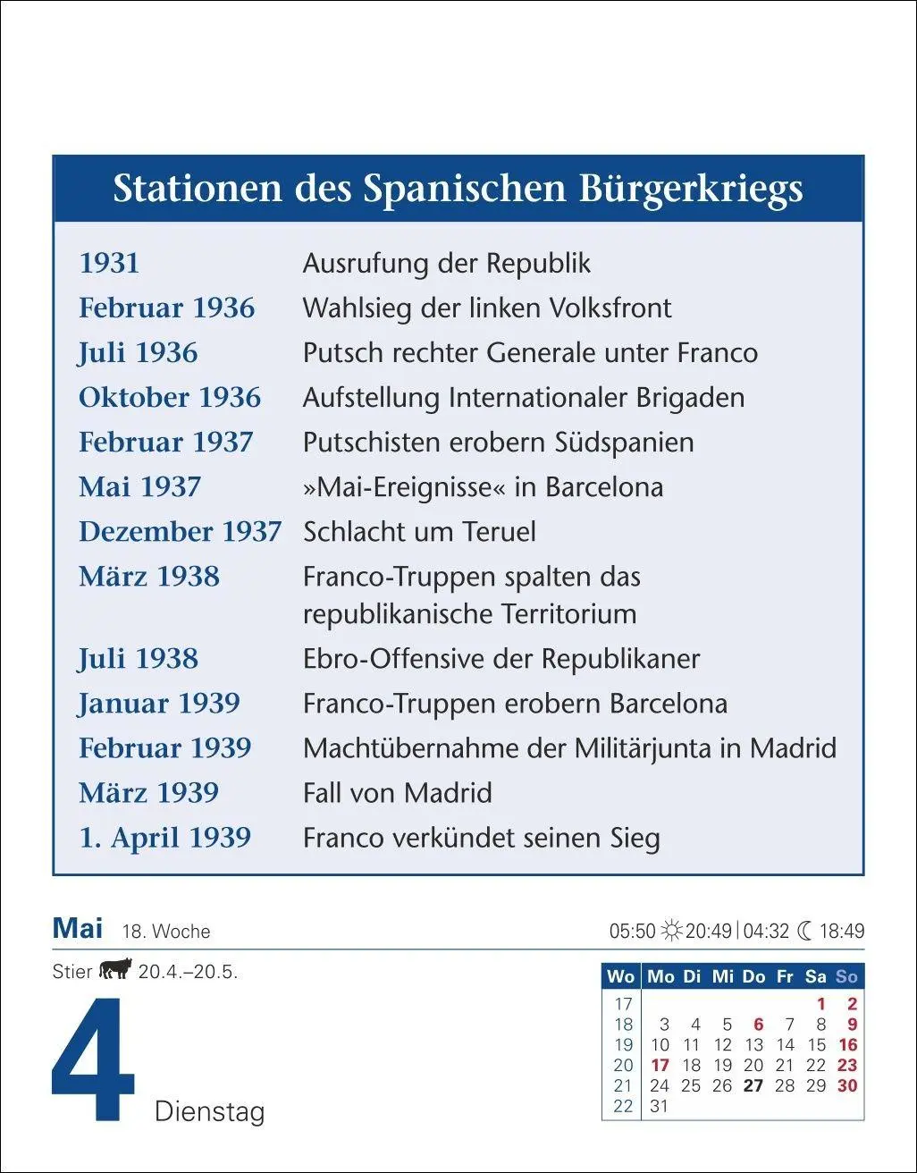 Bild: 9783840038839 | Abenteuer Geschichte Tagesabreißkalender 2027 - Menschen,...