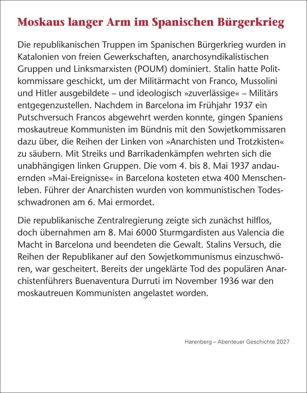 Bild: 9783840038839 | Abenteuer Geschichte Tagesabreißkalender 2027 - Menschen,...