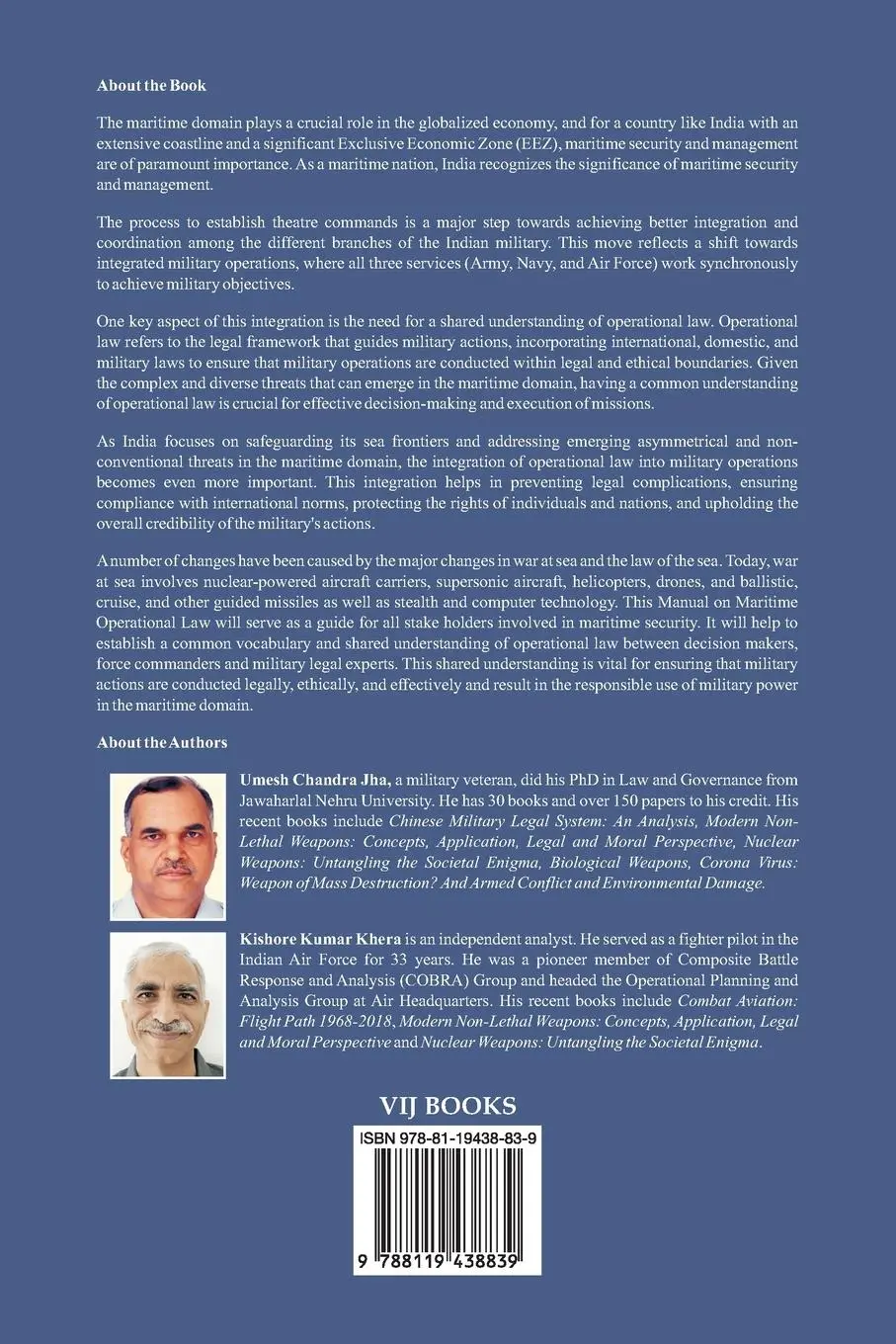 Rückseite: 9788119438839 | Maritime Operational Law | U C Jha (u. a.) | Taschenbuch | Englisch