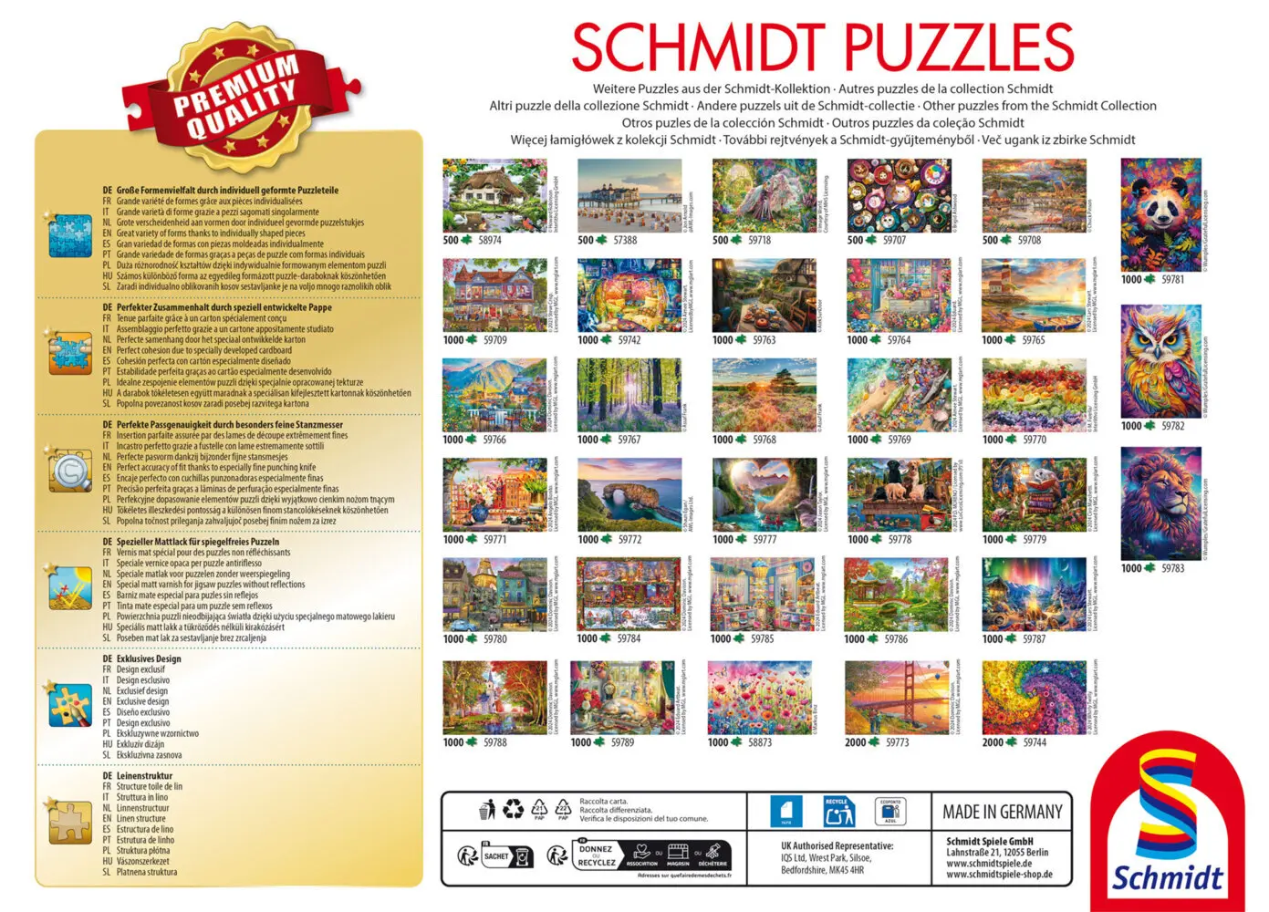 Bild: 4001504588939 | Bergland-Veranda | Puzzles Standard 1.000 Teile | Spiel | Schachtel