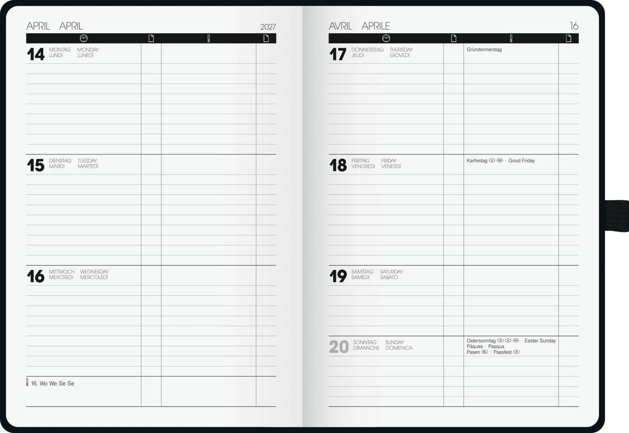 Bild: 4061947158939 | BRUNNEN 1072529907 Buchkalender Kompagnon TimeCenter Mod. 725 2027...