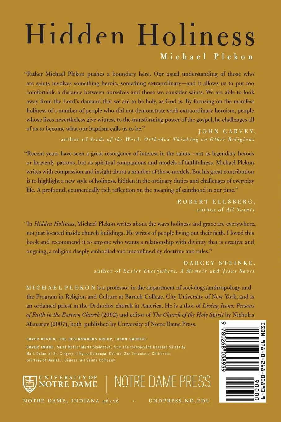 Rückseite: 9780268038939 | Hidden Holiness | Michael Plekon | Taschenbuch | Englisch | 2009