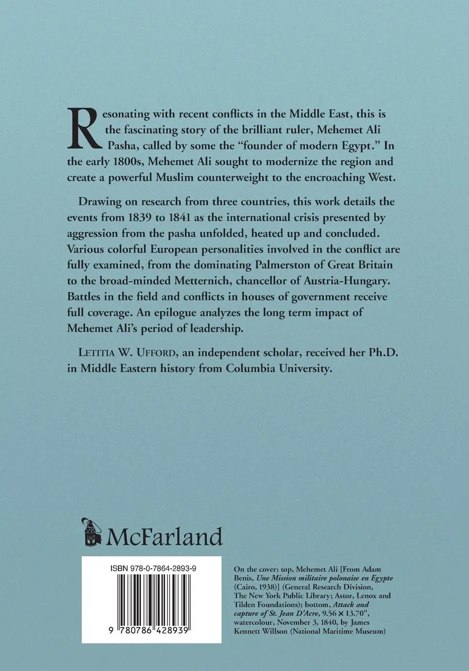 Rückseite: 9780786428939 | The Pasha | How Mehemet Ali Defied the West, 1839-1841 | Ufford | Buch