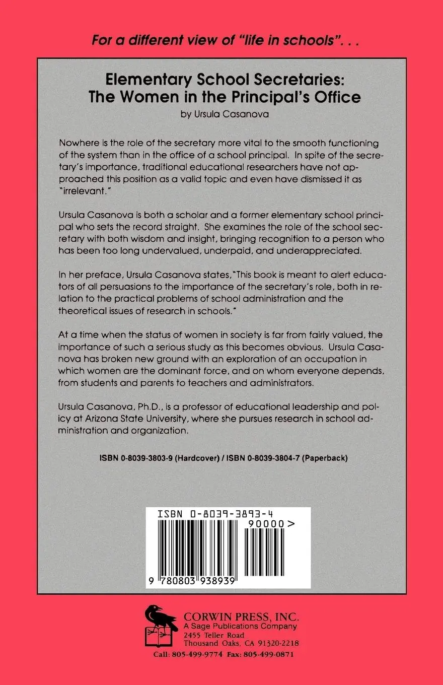 Rückseite: 9780803938939 | The Politics of Life in Schools | Power, Conflict, and Cooperation