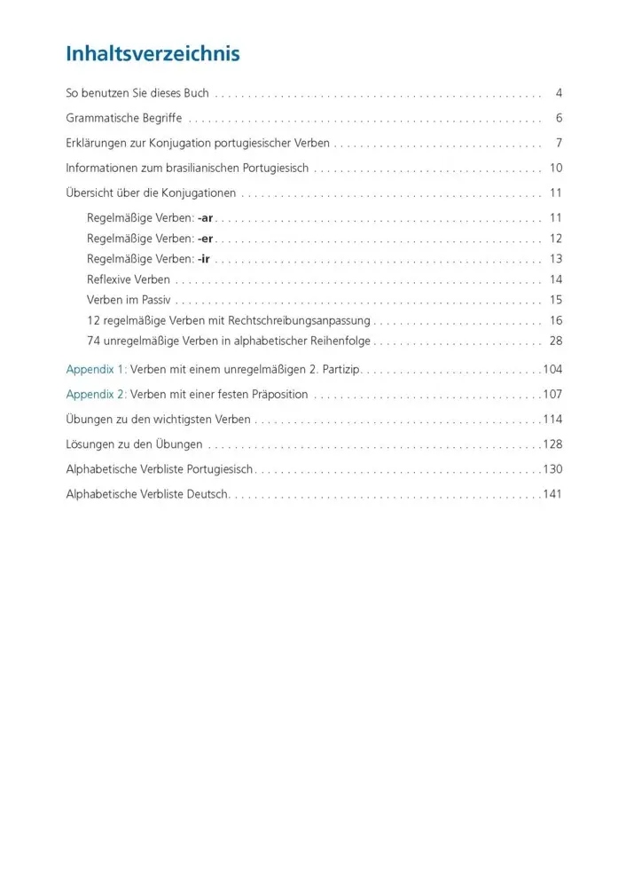 Bild: 9783125628939 | PONS Verbtabellen Portugiesisch | PONS GmbH | Taschenbuch | 160 S.