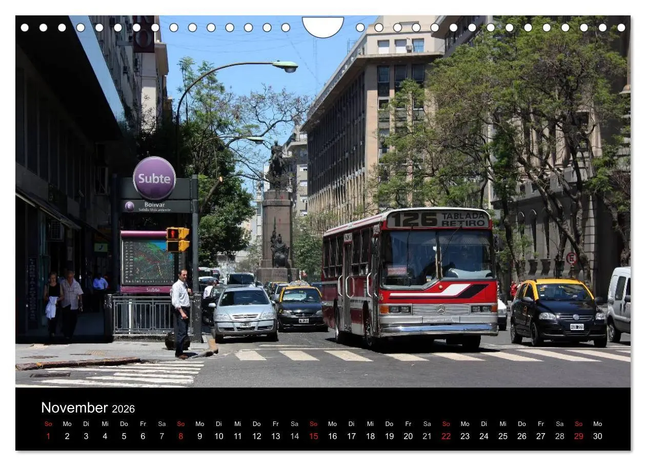 Bild: 9783516088939 | Buenos Aires (Wandkalender 2026 DIN A4 quer), CALVENDO Monatskalender