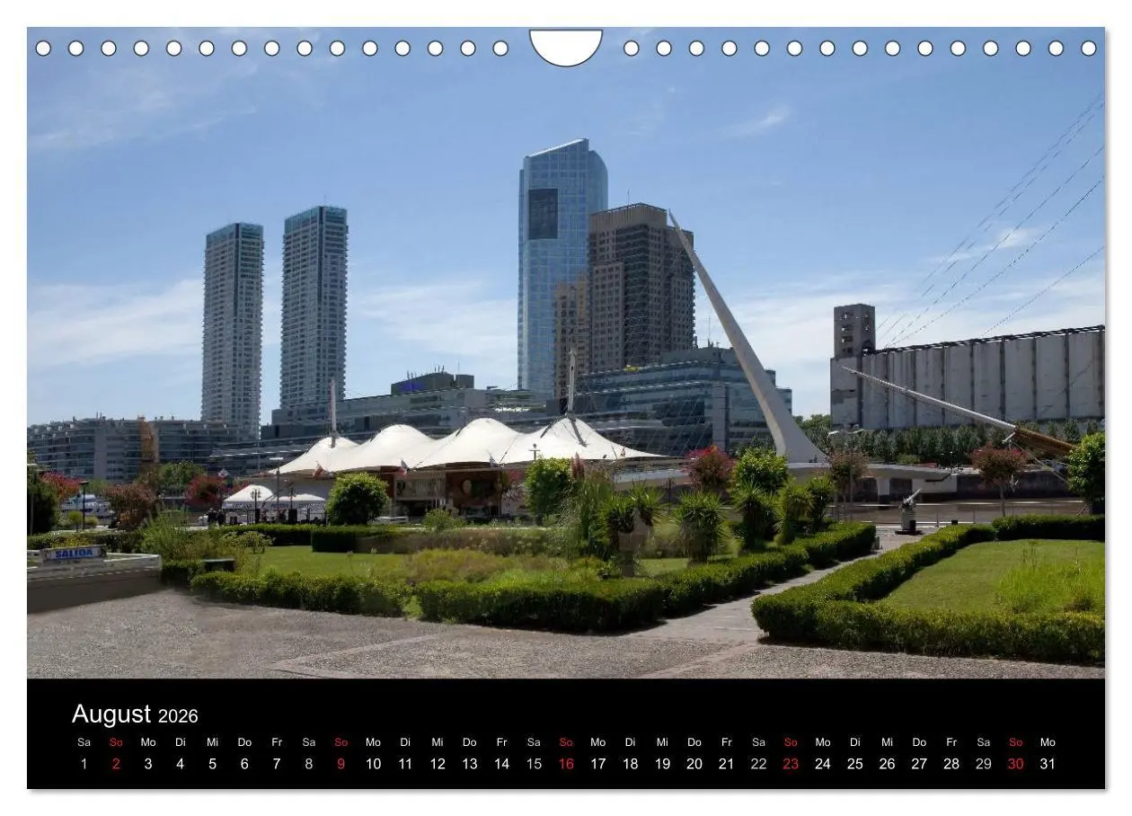 Bild: 9783516088939 | Buenos Aires (Wandkalender 2026 DIN A4 quer), CALVENDO Monatskalender