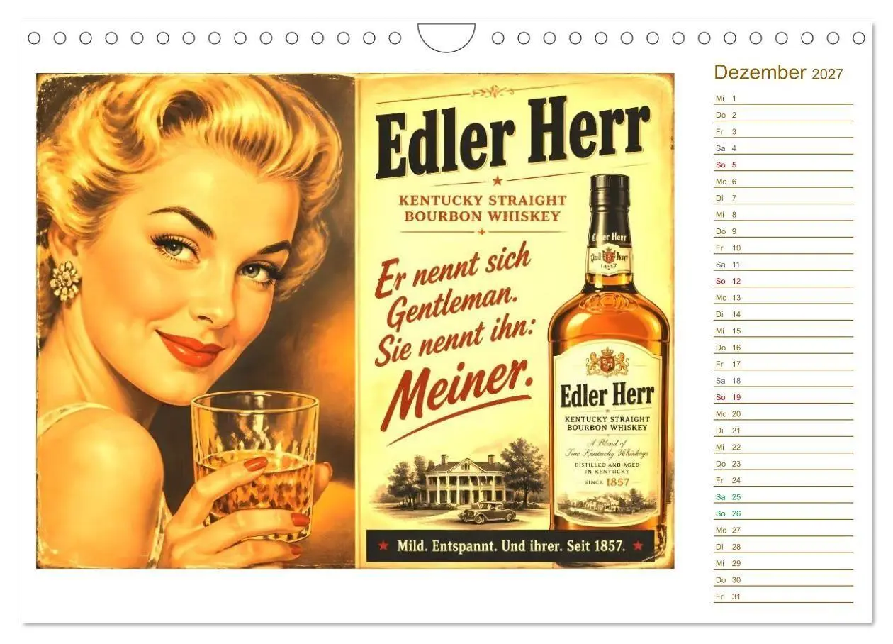Bild: 9783594378939 | Goldene Reklame (Wandkalender 2027 DIN A4 quer), CALVENDO...
