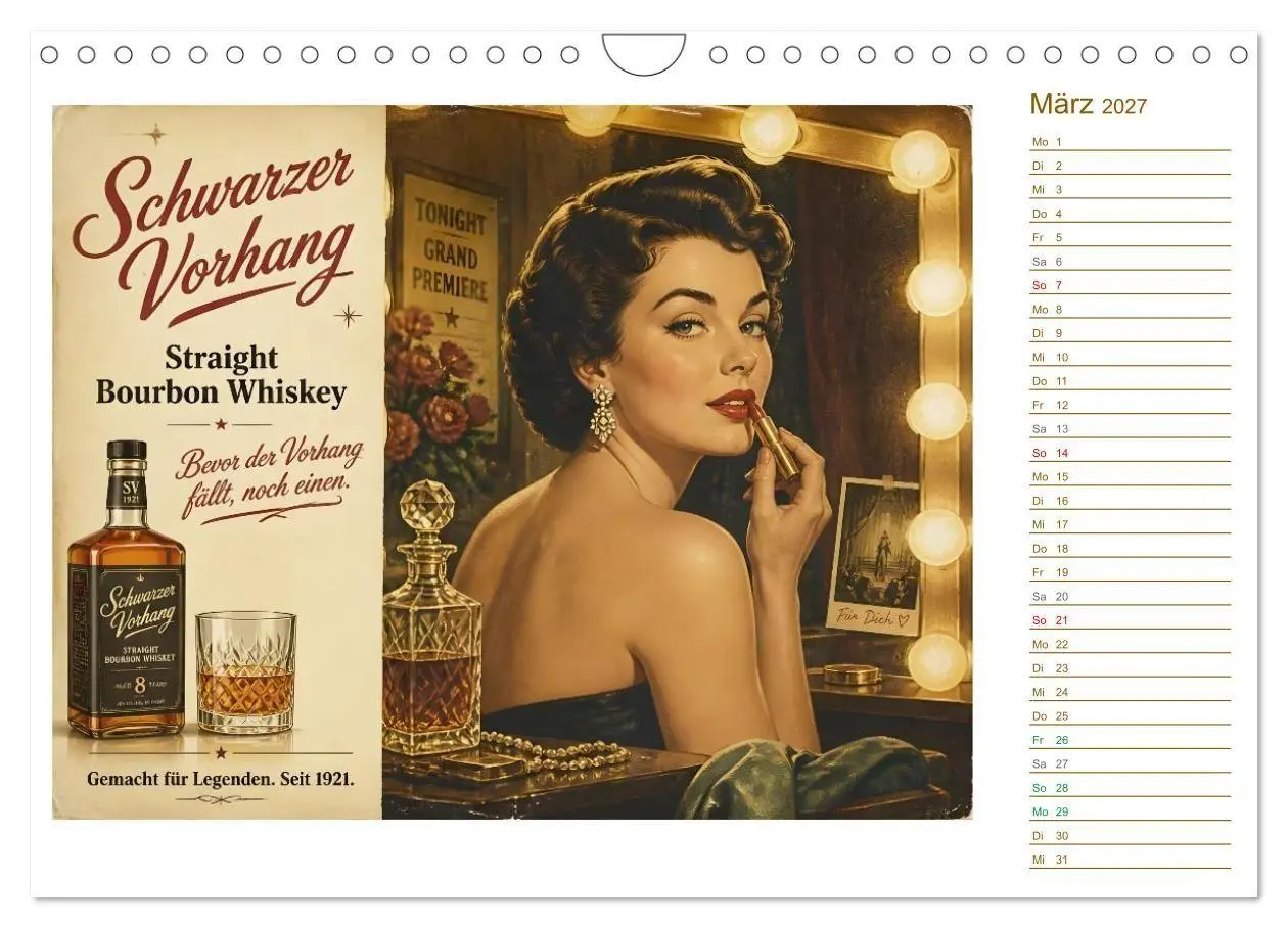 Bild: 9783594378939 | Goldene Reklame (Wandkalender 2027 DIN A4 quer), CALVENDO...