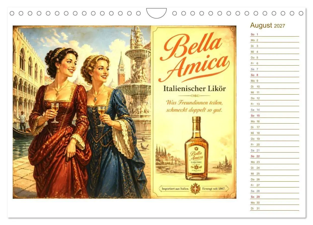 Bild: 9783594378939 | Goldene Reklame (Wandkalender 2027 DIN A4 quer), CALVENDO...