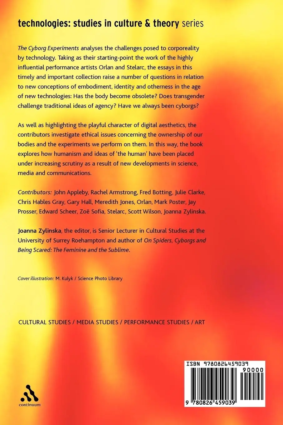 Rückseite: 9780826459039 | Cyborg Experiments | Joanna Linska | Taschenbuch | Englisch | 2002