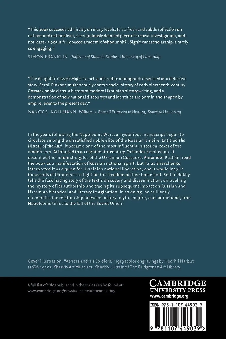 Rückseite: 9781107449039 | The Cossack Myth | History and Nationhood in the Age of Empires | Buch
