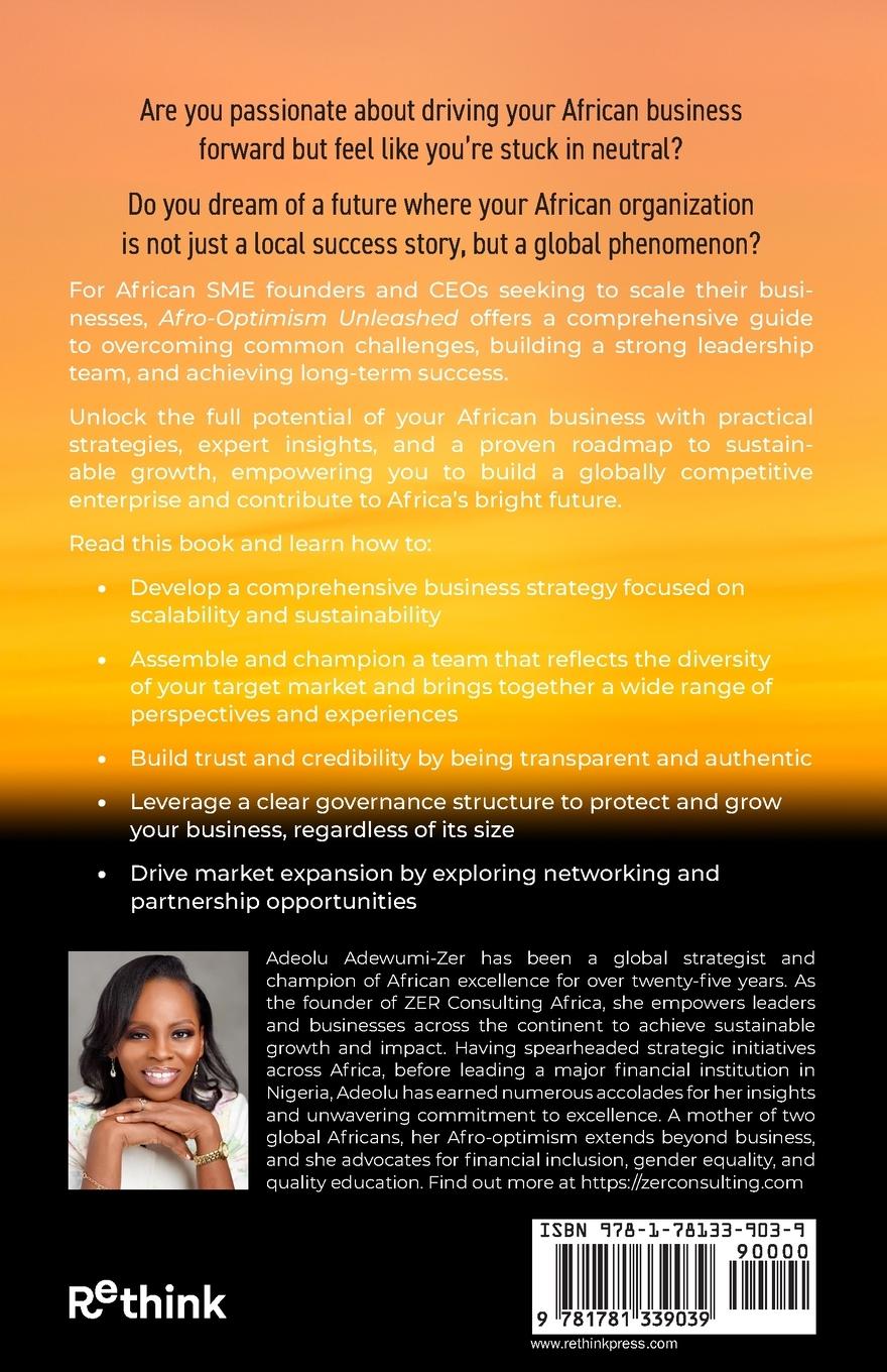 Rückseite: 9781781339039 | Afro-Optimism Unleashed | Adeolu Adewumi-Zer | Taschenbuch | Englisch
