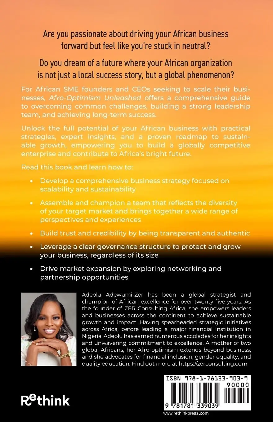 Rückseite: 9781781339039 | Afro-Optimism Unleashed | Adeolu Adewumi-Zer | Taschenbuch | Englisch