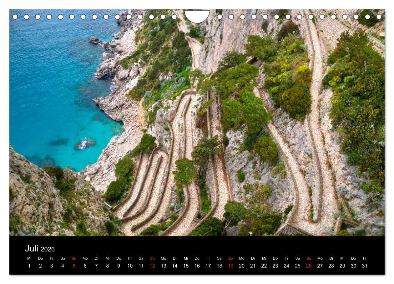 Bild: 9783516049039 | Amalfiküste und Capri (Wandkalender 2026 DIN A4 quer), CALVENDO...