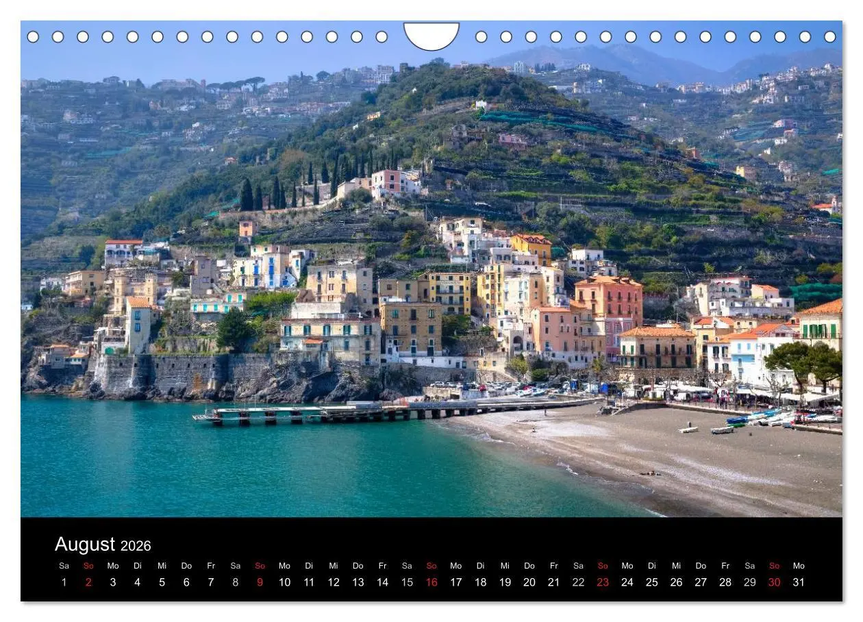 Bild: 9783516049039 | Amalfiküste und Capri (Wandkalender 2026 DIN A4 quer), CALVENDO...
