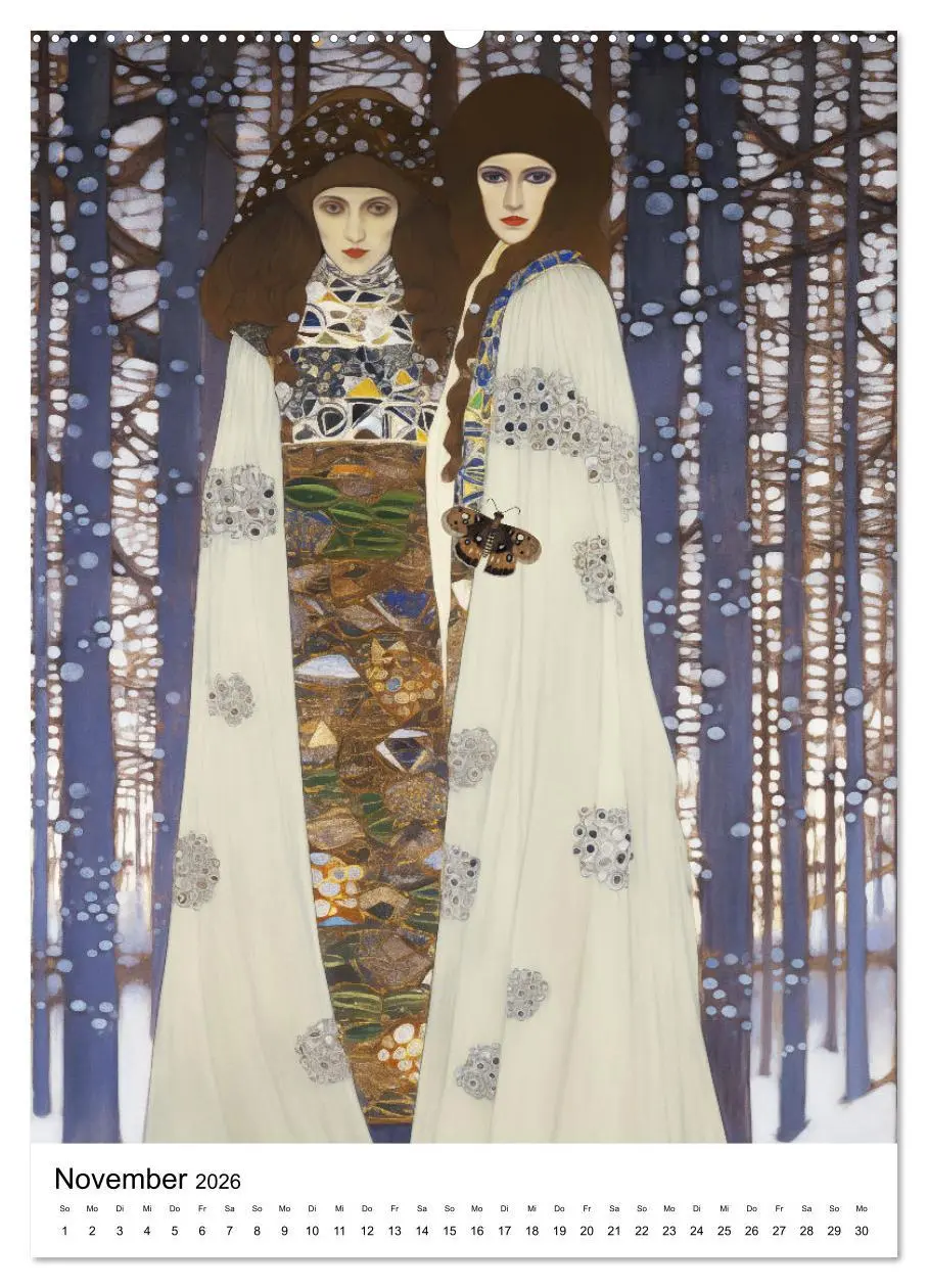Bild: 9783516289039 | Künstliche Impressionen. Ein Jahr in Klimts Natur. (Wandkalender...