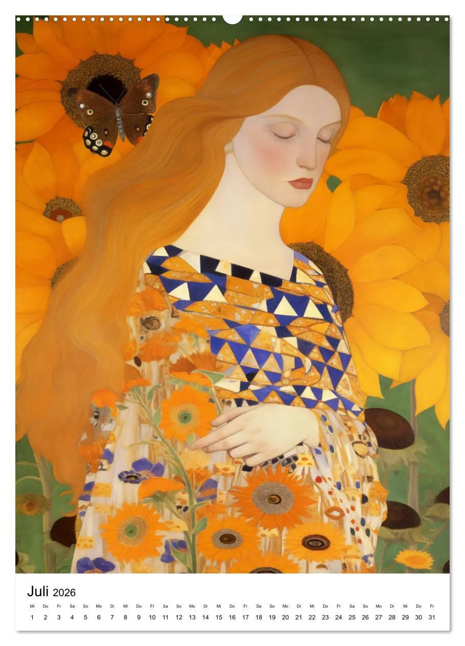 Bild: 9783516289039 | Künstliche Impressionen. Ein Jahr in Klimts Natur. (Wandkalender...