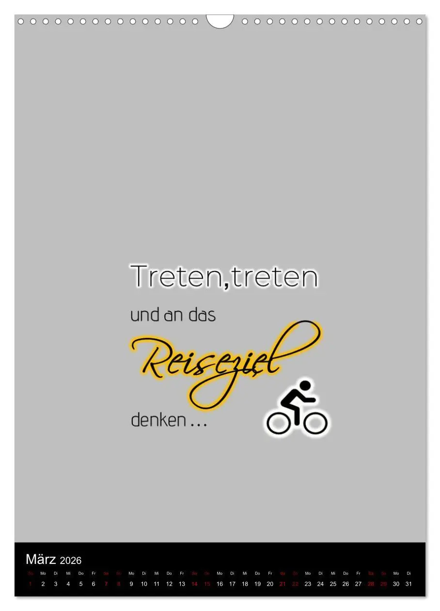 Bild: 9783516359039 | Markante, freche Sprüche rund ums Radfahren (Wandkalender 2026 DIN...