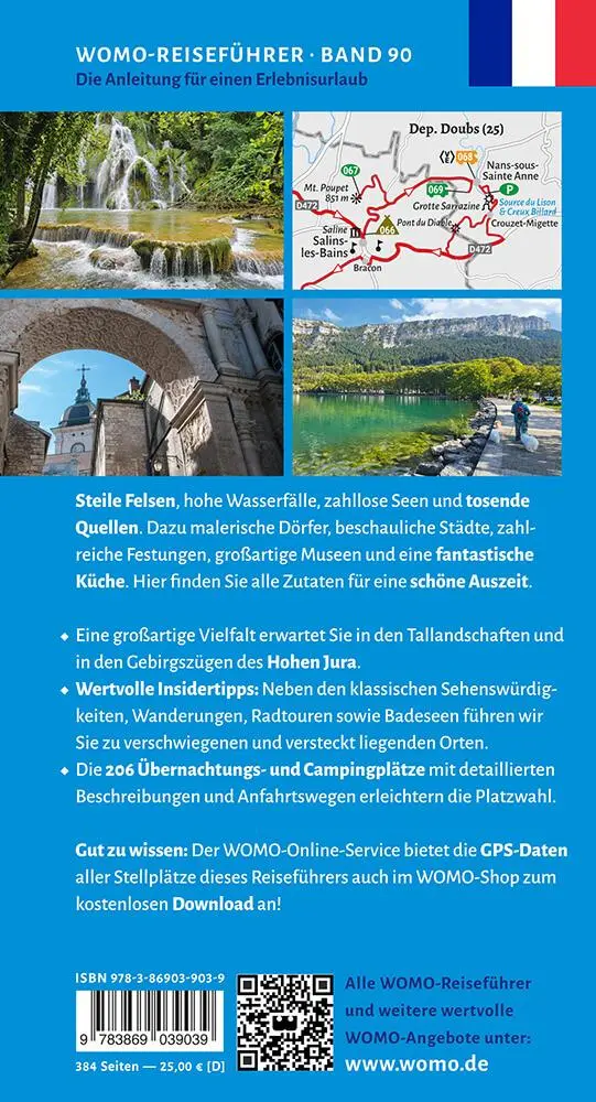 Rückseite: 9783869039039 | Entdeckertouren mit dem Wohnmobil Französischer Jura | Heiner Newe