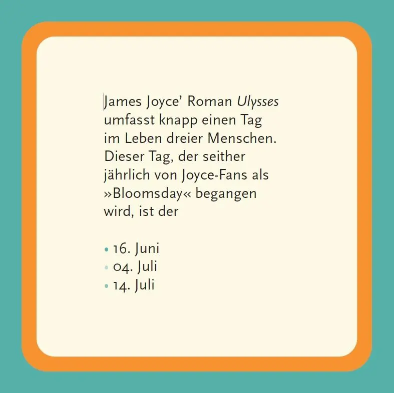 Bild: 4250364119139 | Literarisches Quiz (Neuauflage) | 66 Fragen rund um die Literatur