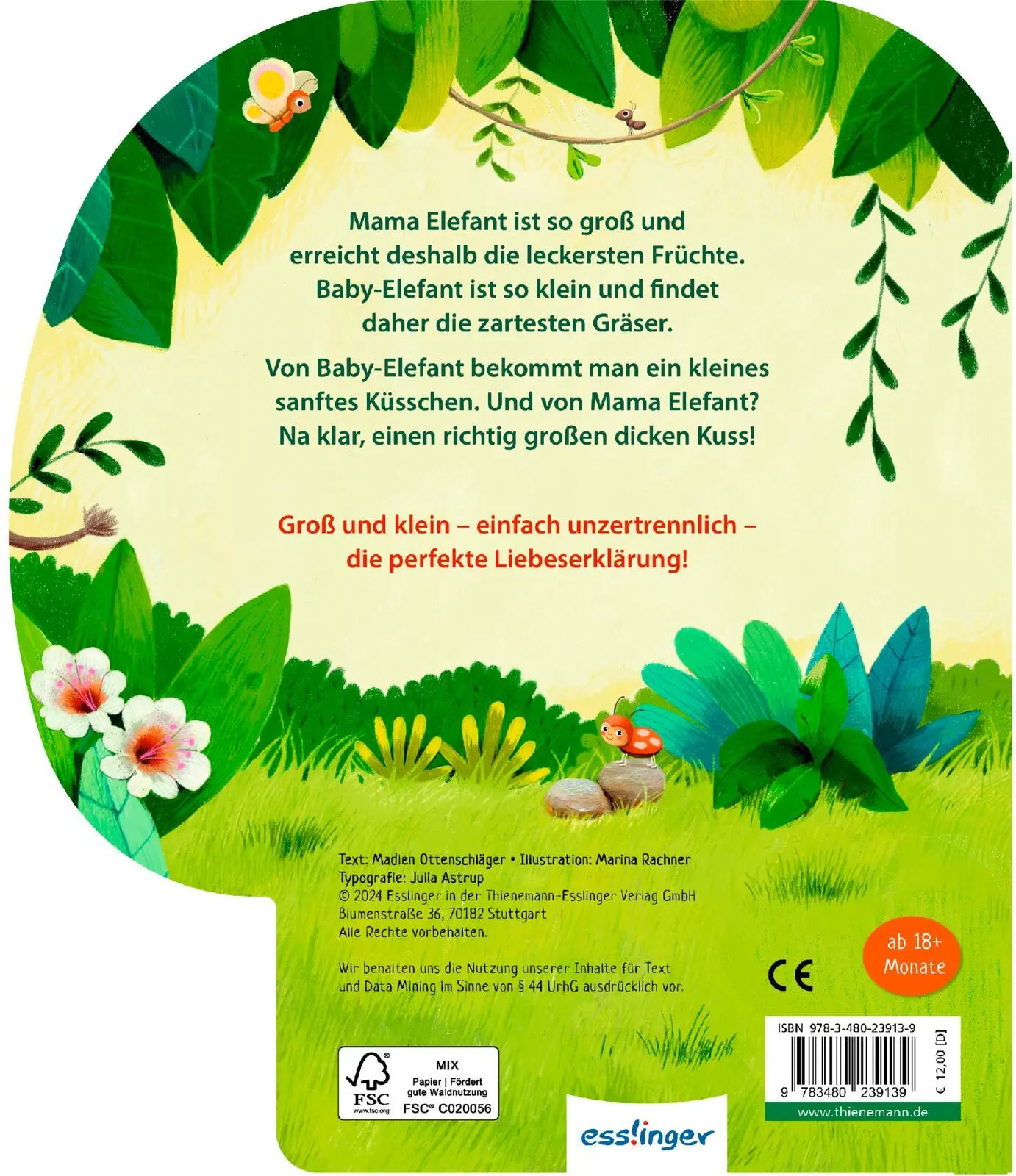 Rückseite: 9783480239139 | Mama und ich - unzertrennlich! | das perfekte Geschenk zum Muttertag