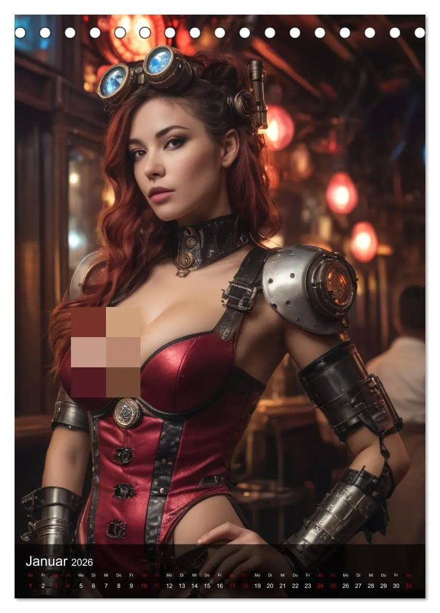 Bild: 9783516279139 | Steampunk - Stadtleben - Rotlichtviertel (Tischkalender 2026 DIN A5...