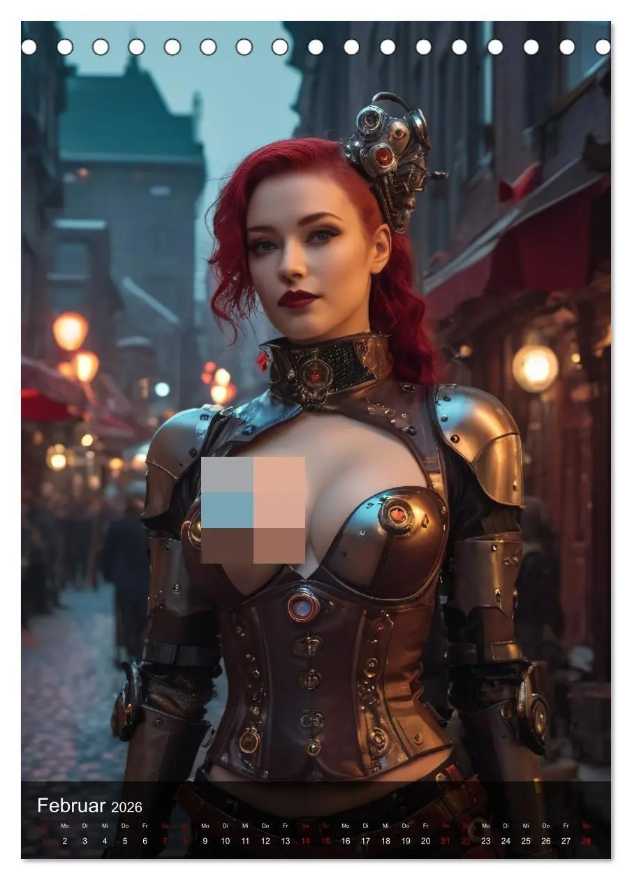 Bild: 9783516279139 | Steampunk - Stadtleben - Rotlichtviertel (Tischkalender 2026 DIN A5...