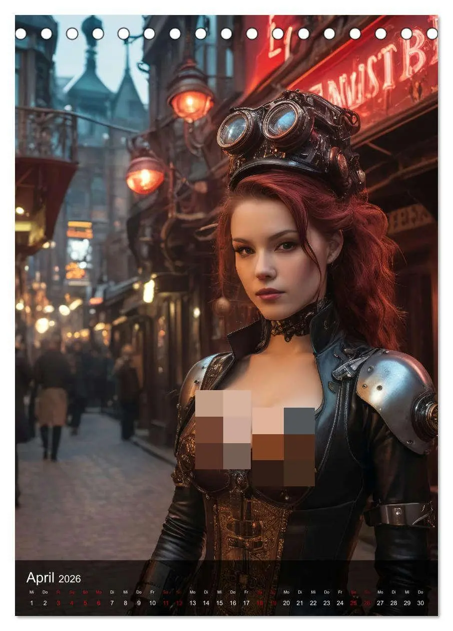 Bild: 9783516279139 | Steampunk - Stadtleben - Rotlichtviertel (Tischkalender 2026 DIN A5...
