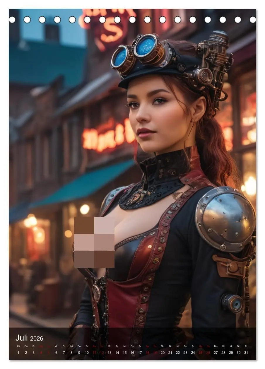 Bild: 9783516279139 | Steampunk - Stadtleben - Rotlichtviertel (Tischkalender 2026 DIN A5...