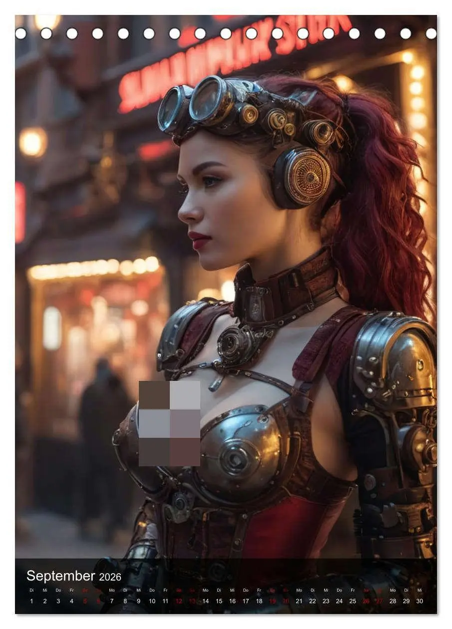 Bild: 9783516279139 | Steampunk - Stadtleben - Rotlichtviertel (Tischkalender 2026 DIN A5...