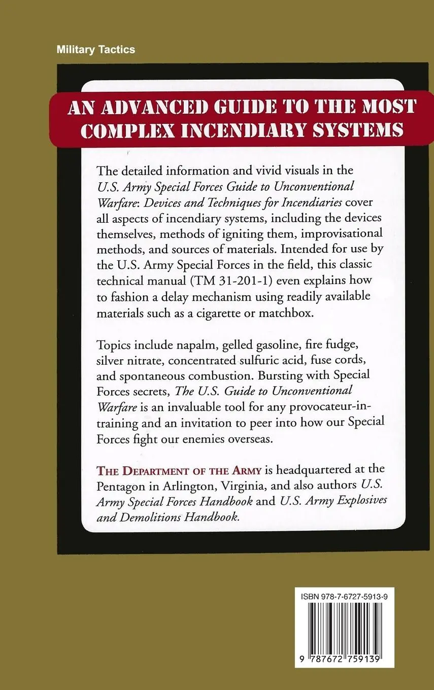 Rückseite: 9787672759139 | U.S. Army Special Forces Guide to Unconventional Warfare | Army | Buch