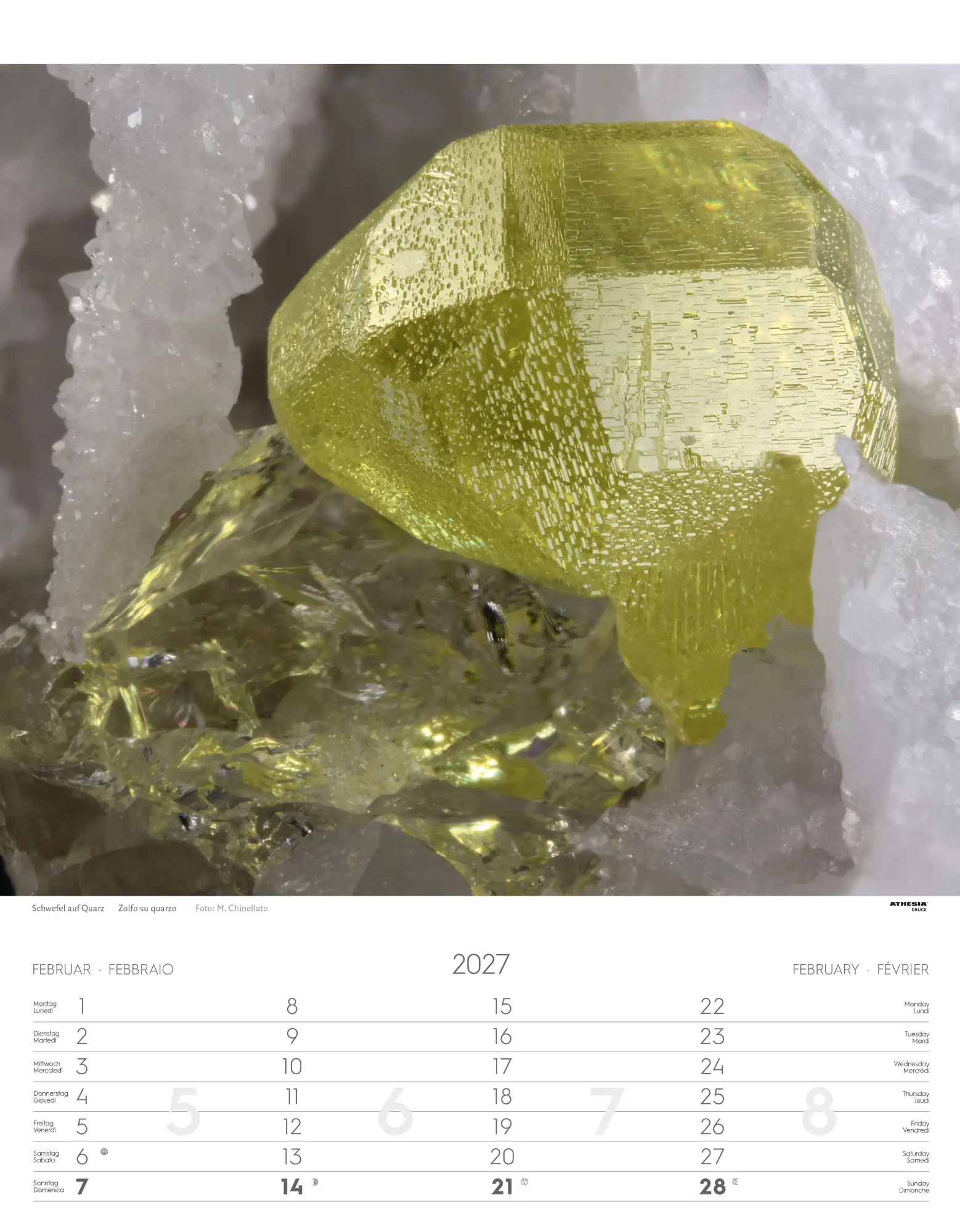 Bild: 9788868399139 | Mineralien Kalender 2027 | Minerali - Minerals | Verlag | Kalender