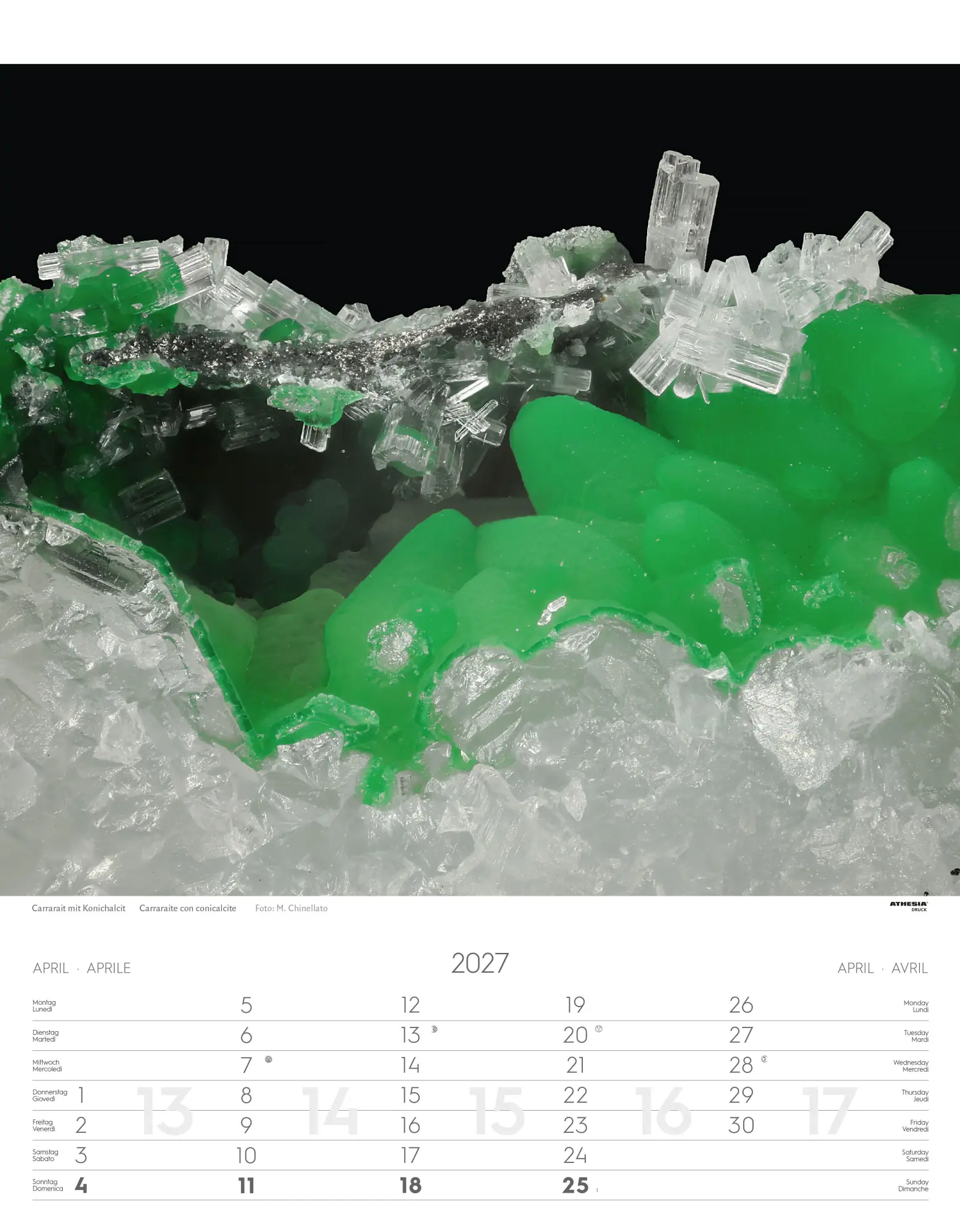 Bild: 9788868399139 | Mineralien Kalender 2027 | Minerali - Minerals | Verlag | Kalender