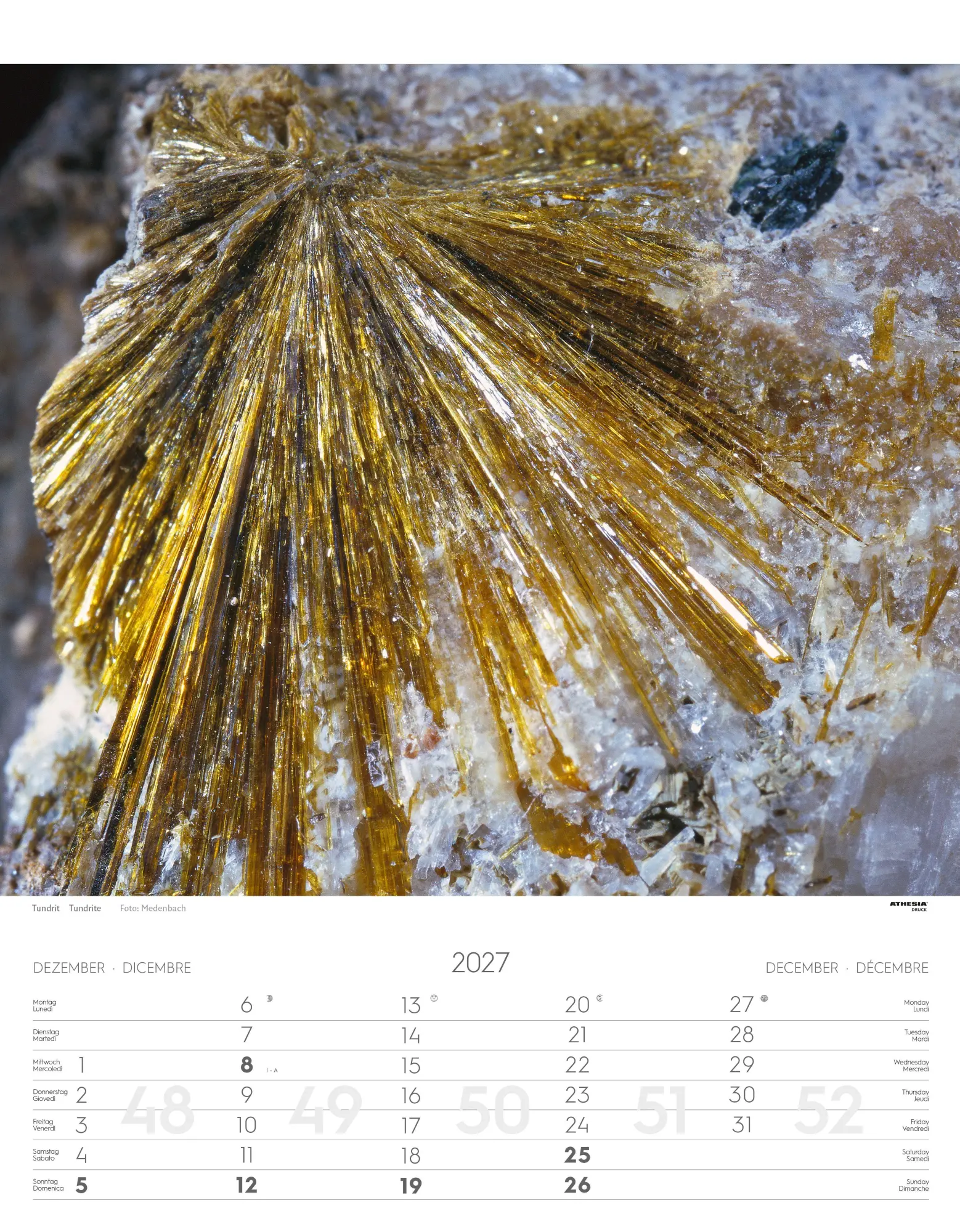 Bild: 9788868399139 | Mineralien Kalender 2027 | Minerali - Minerals | Verlag | Kalender