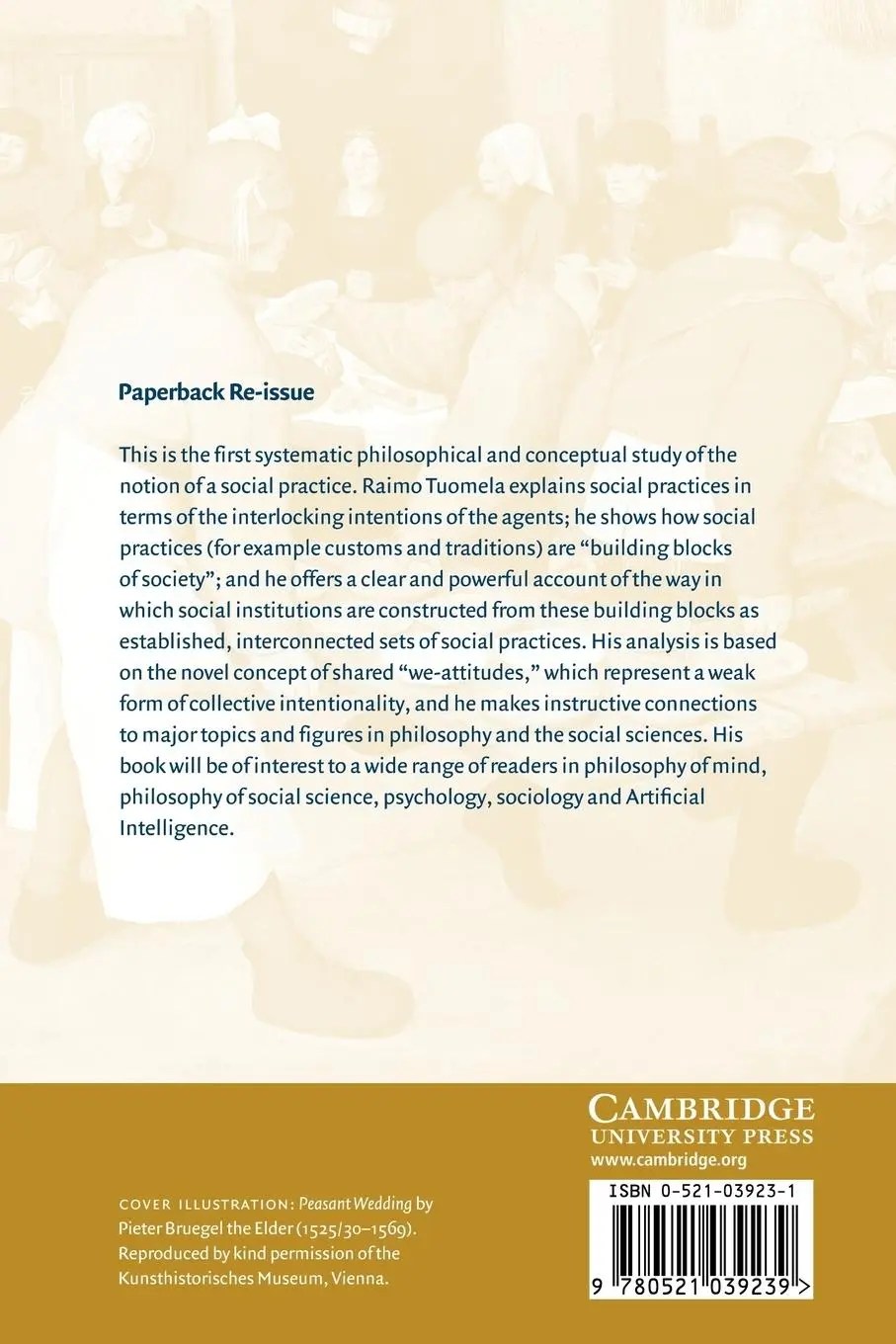 Rückseite: 9780521039239 | The Philosophy of Social Practices | A Collective Acceptance View
