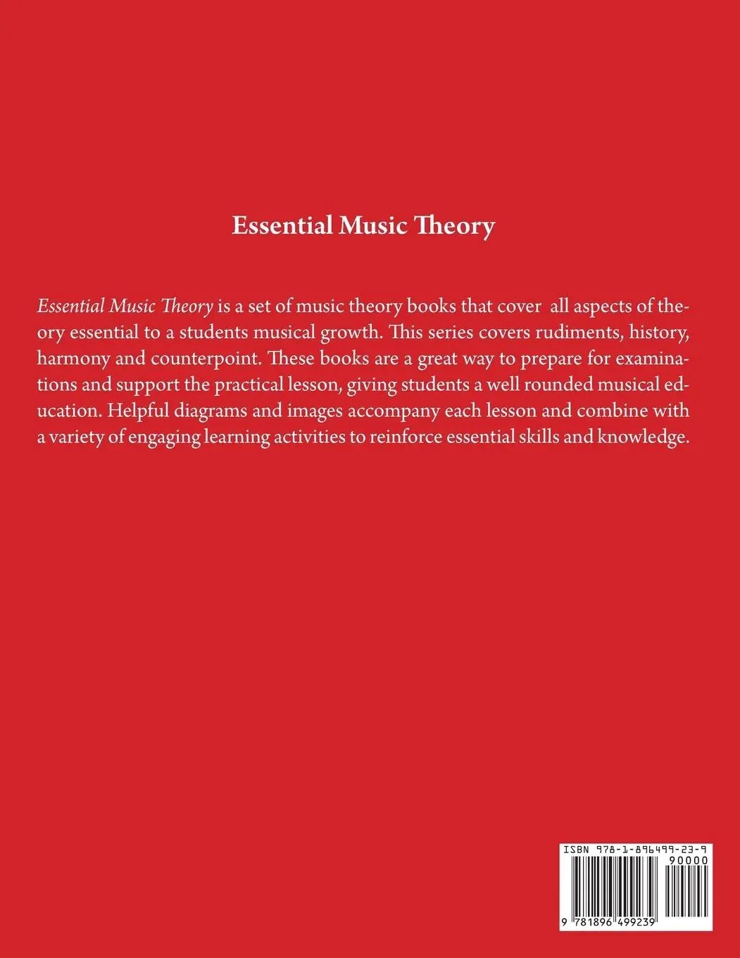 Rückseite: 9781896499239 | Essential Music Theory Level 1 | Mark Sarnecki | Taschenbuch | 2023