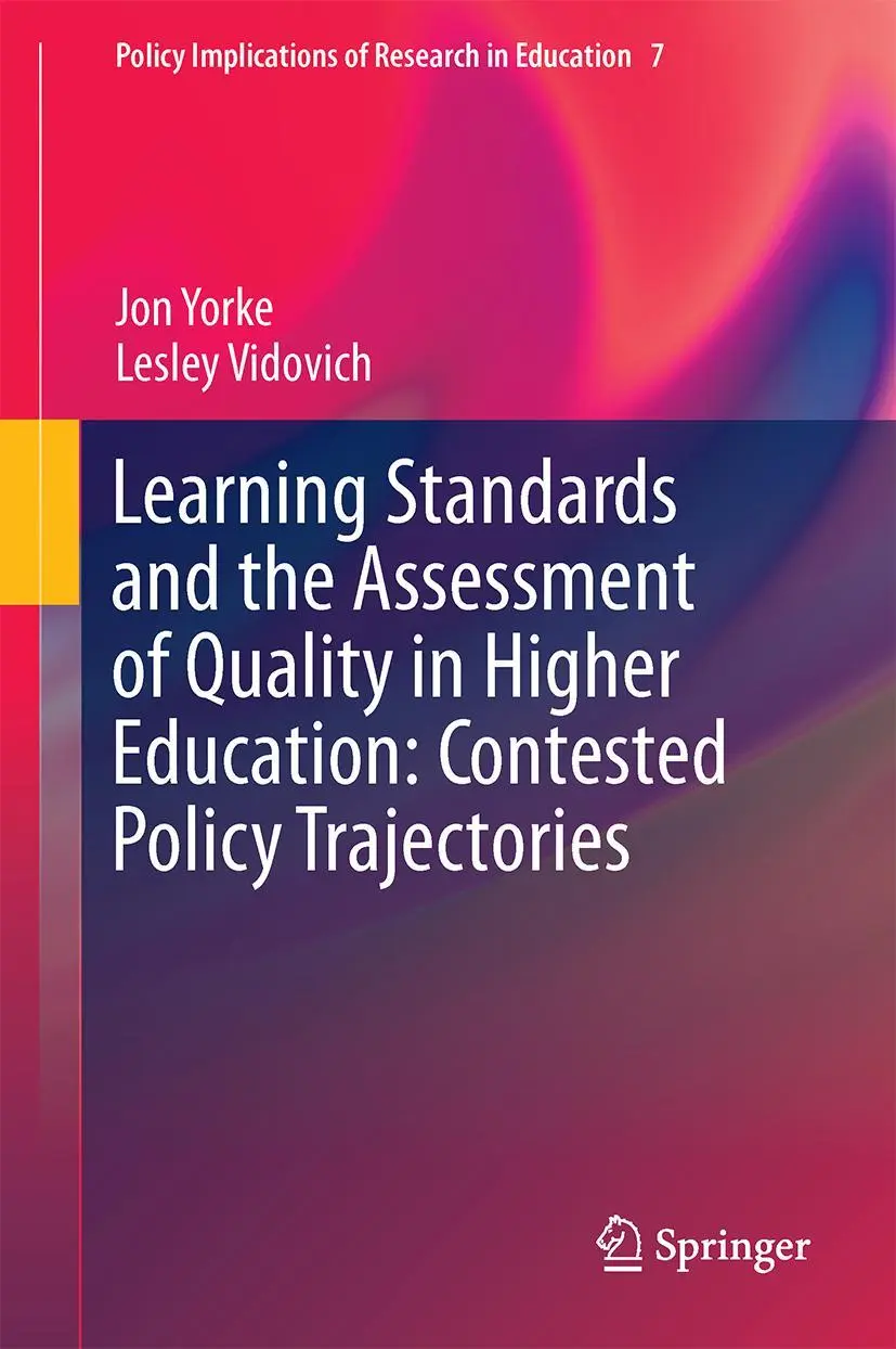 Cover: 9783319329239 | Learning Standards and the Assessment of Quality in Higher...