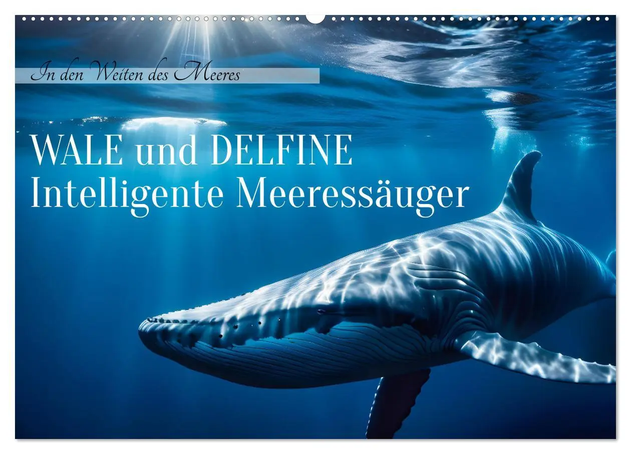Cover: 9783457249239 | Wale und Delfine - Intelligente Meeressäuger (Wandkalender 2026 DIN...