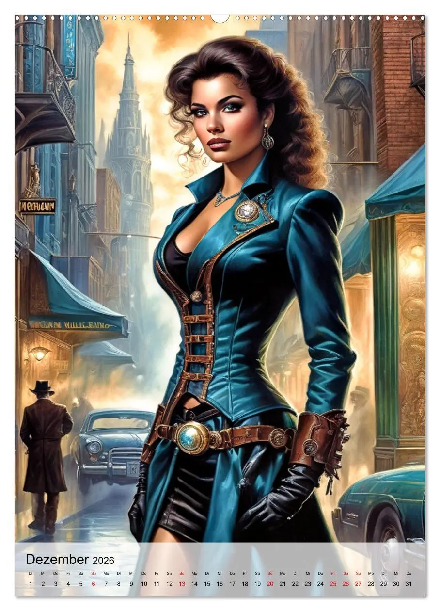 Bild: 9783516269239 | Ladies mit Steampunk-Flair (Wandkalender 2026 DIN A2 hoch),...