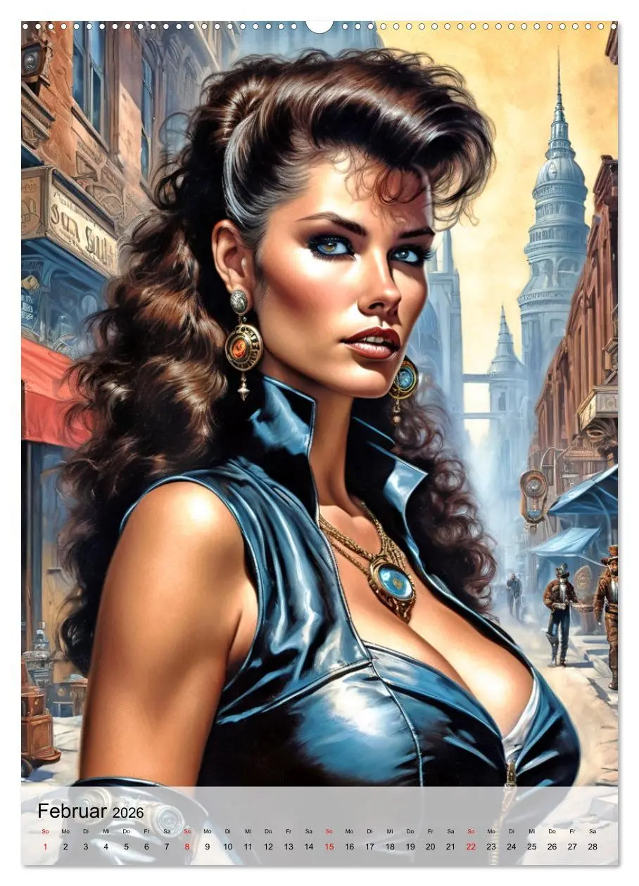 Bild: 9783516269239 | Ladies mit Steampunk-Flair (Wandkalender 2026 DIN A2 hoch),...