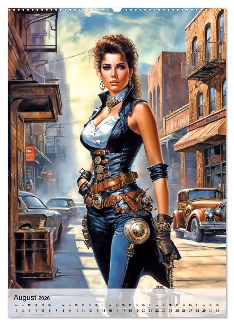Bild: 9783516269239 | Ladies mit Steampunk-Flair (Wandkalender 2026 DIN A2 hoch),...