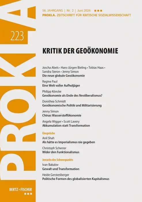 Cover: 9783865059239 | Kritik der Geoökonomie | PROKLA 223 / 57. Jg., Heft 2, Juni 2026